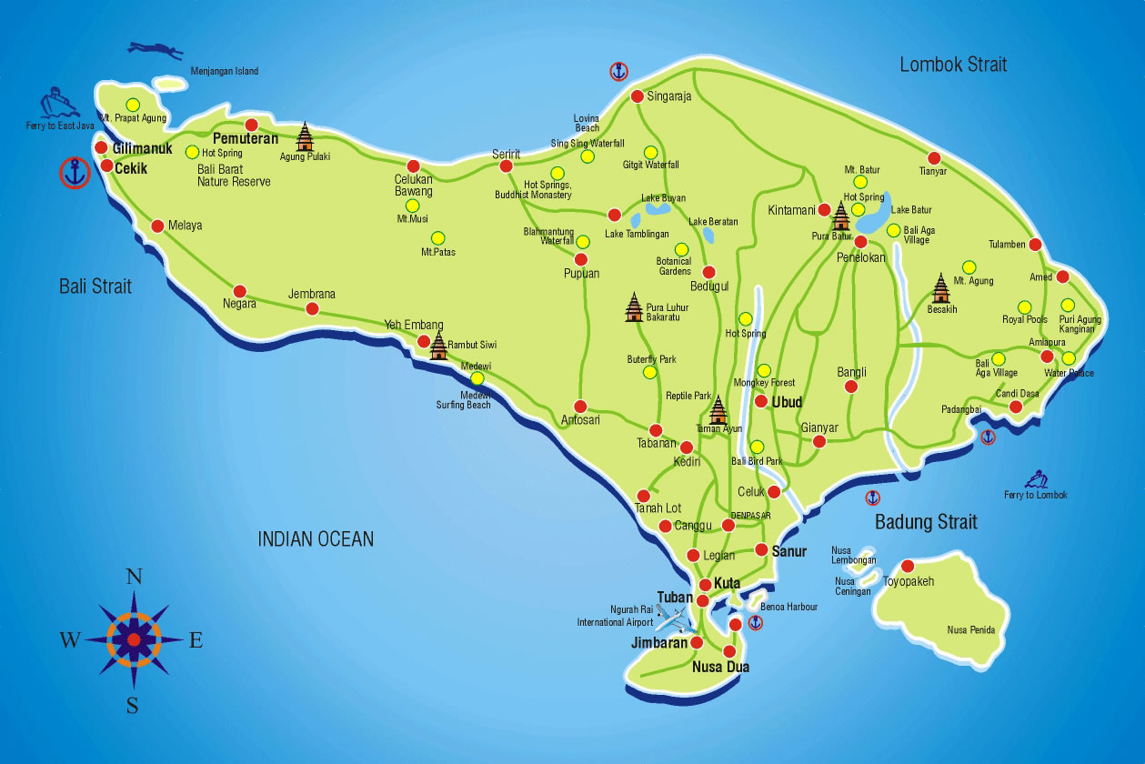 Bali  Map